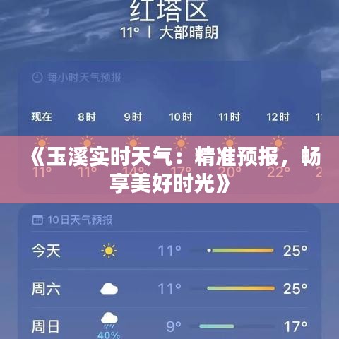 《玉溪实时天气：精准预报，畅享美好时光》
