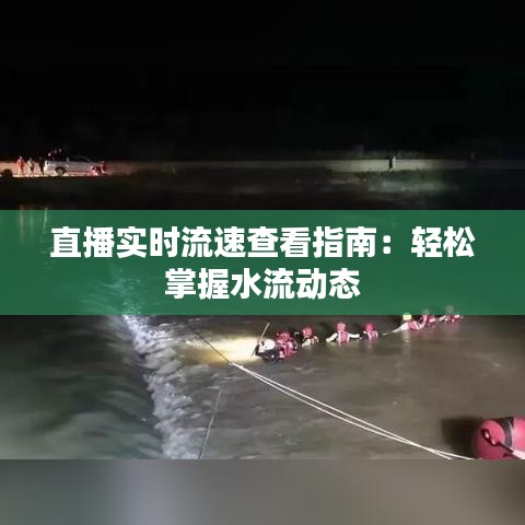 直播实时流速查看指南：轻松掌握水流动态