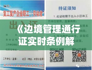 《边境管理通行证实时条例解读：新规下的通行与安全》