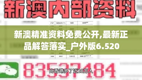 新澳精准资料免费公开,最新正品解答落实_户外版6.520