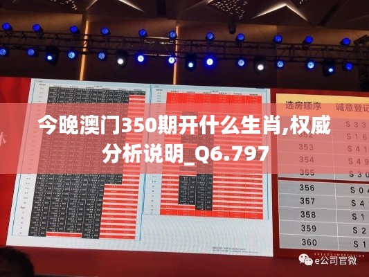 今晚澳门350期开什么生肖,权威分析说明_Q6.797