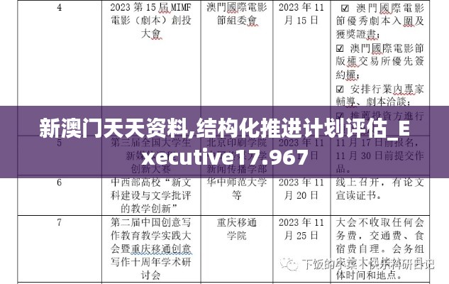 新澳门天天资料,结构化推进计划评估_Executive17.967