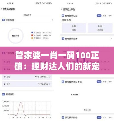 管家婆一肖一码100正确：理财达人们的新宠