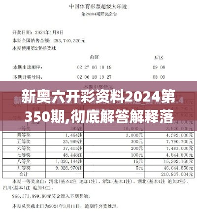 新奥六开彩资料2024第350期,彻底解答解释落实_SE版9.260