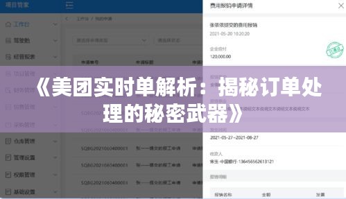 《美团实时单解析：揭秘订单处理的秘密武器》