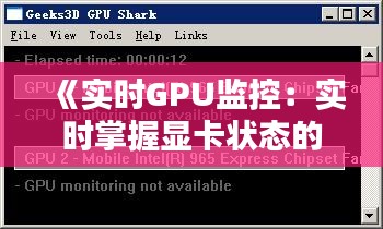 《实时GPU监控：实时掌握显卡状态的艺术》
