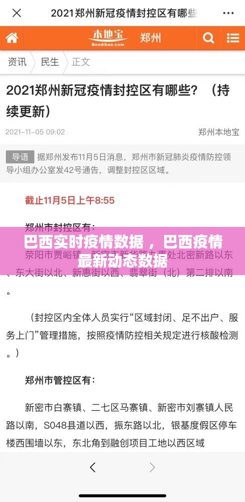 巴西实时疫情数据 ，巴西疫情最新动态数据