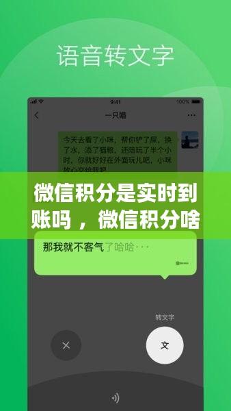 微信积分是实时到账吗 ，微信积分啥时候到账