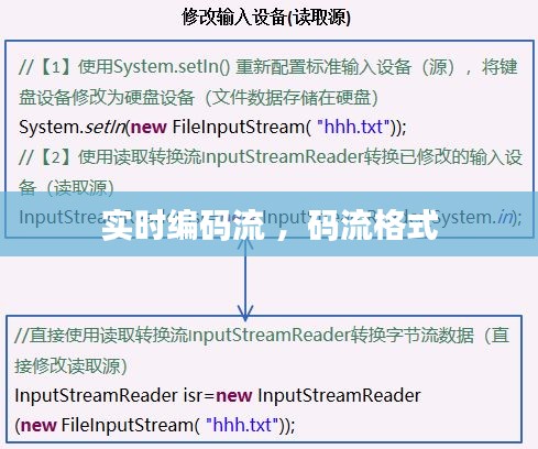 实时编码流 ，码流格式