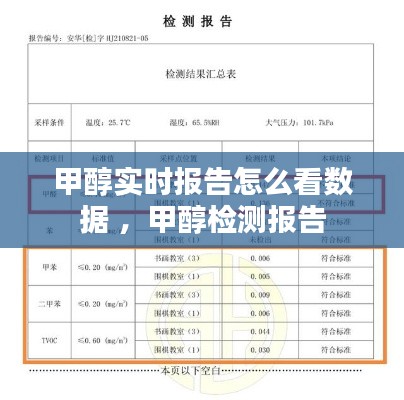 甲醇实时报告怎么看数据 ，甲醇检测报告