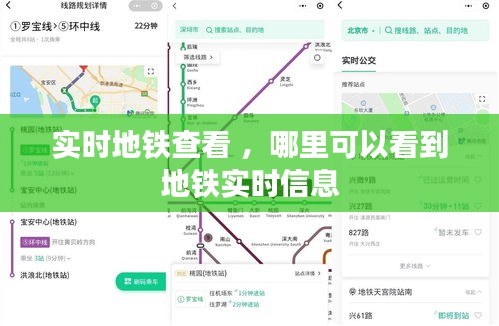 实时地铁查看 ，哪里可以看到地铁实时信息