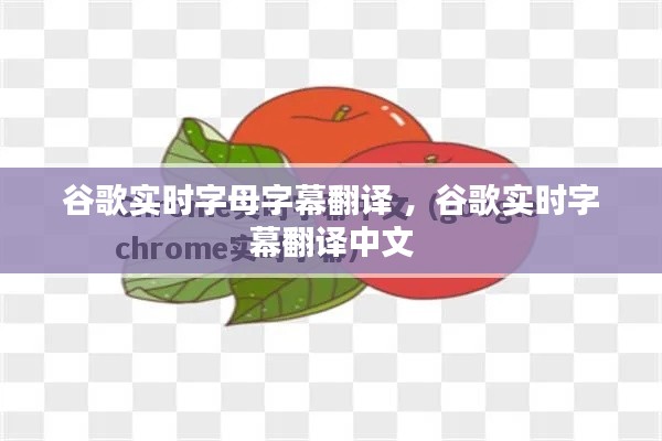 谷歌实时字母字幕翻译 ，谷歌实时字幕翻译中文