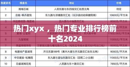 热门xyx ，热门专业排行榜前十名2024