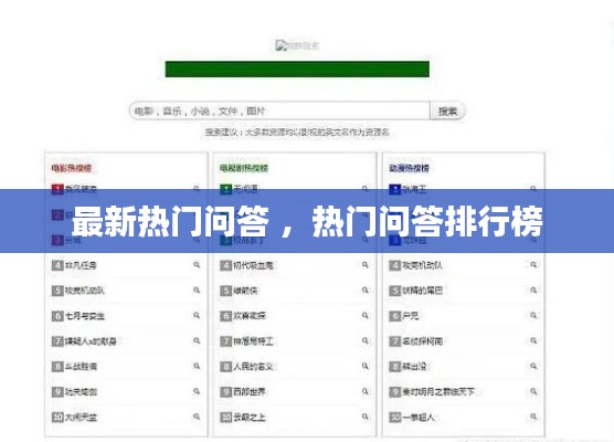 最新热门问答 ，热门问答排行榜