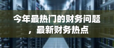 今年最热门的财务问题 ，最新财务热点