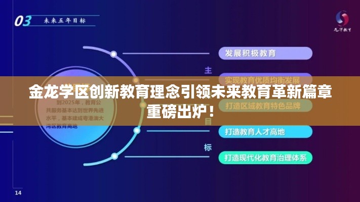 金龙学区创新教育理念引领未来教育革新篇章重磅出炉！