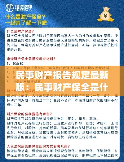 民事财产报告规定最新版：民事财产保全是什么意思 