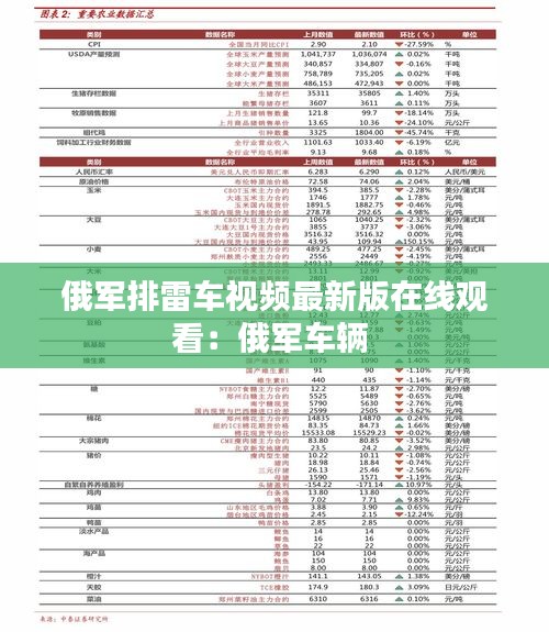 俄军排雷车视频最新版在线观看：俄军车辆 