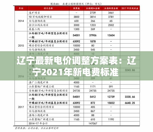 辽宁最新电价调整方案表：辽宁2021年新电费标准 