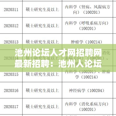 池州论坛人才网招聘网最新招聘：池州人论坛教育论坛 