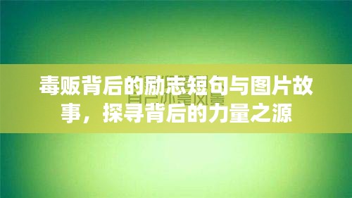 毒贩背后的励志短句与图片故事，探寻背后的力量之源