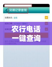 农行电话一键查询，金融需求轻松解决！