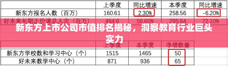 新东方上市公司市值排名揭秘，洞察教育行业巨头实力