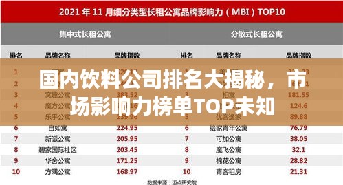 国内饮料公司排名大揭秘，市场影响力榜单TOP未知