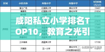 咸阳私立小学排名TOP10，教育之光引领未来之路