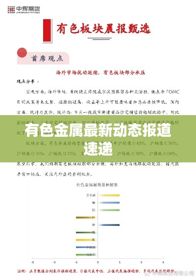 有色金属最新动态报道速递