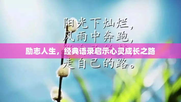 励志人生，经典语录启示心灵成长之路