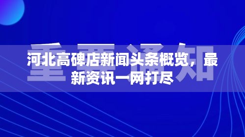 河北高碑店新闻头条概览，最新资讯一网打尽