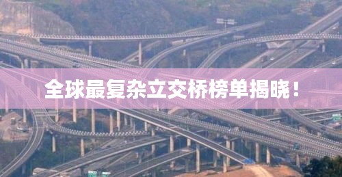 全球最复杂立交桥榜单揭晓！