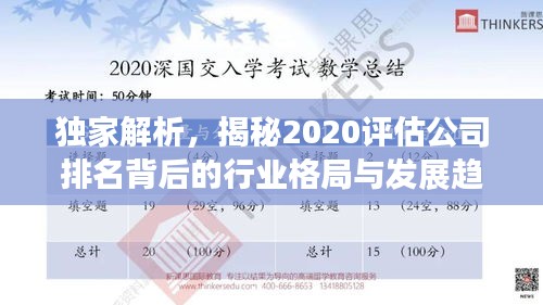 独家解析，揭秘2020评估公司排名背后的行业格局与发展趋势