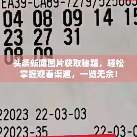 头条新闻图片获取秘籍，轻松掌握观看渠道，一览无余！