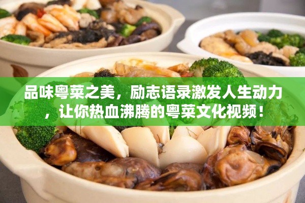 品味粤菜之美，励志语录激发人生动力，让你热血沸腾的粤菜文化视频！