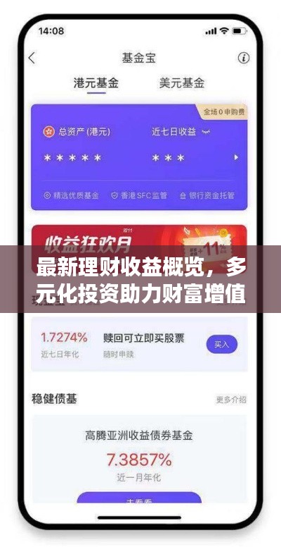 最新理财收益概览，多元化投资助力财富增值新机遇