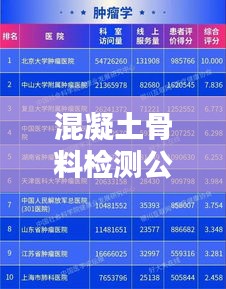 混凝土骨料检测公司排行榜及行业影响力解析