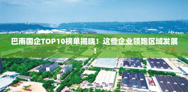 巴南国企TOP10榜单揭晓！这些企业领跑区域发展！