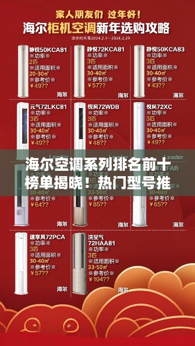 海尔空调系列排名前十榜单揭晓！热门型号推荐与评测
