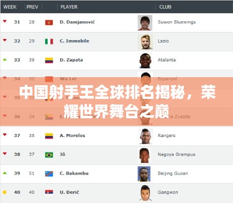 中国射手王全球排名揭秘，荣耀世界舞台之巅