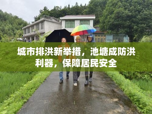 城市排洪新举措，池塘成防洪利器，保障居民安全