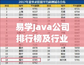 易学Java公司排行榜及行业影响力分析