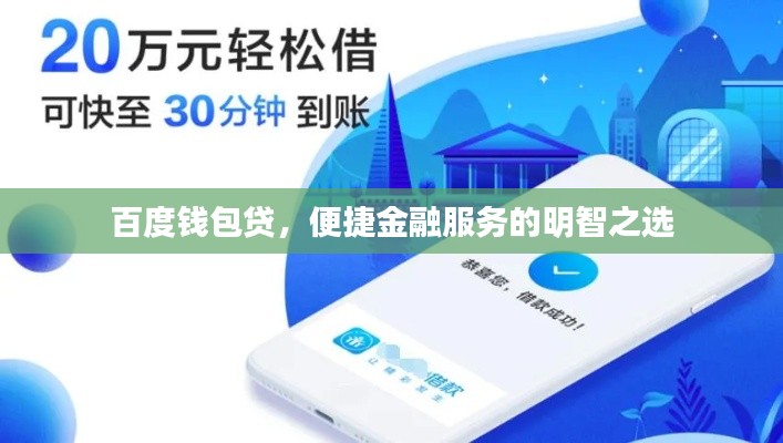 百度钱包贷，便捷金融服务的明智之选